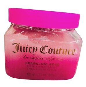 💕NWT Juicy Couture Sparkling Rose Rose & Champagne Shea Sugar Scrub-17.6oz